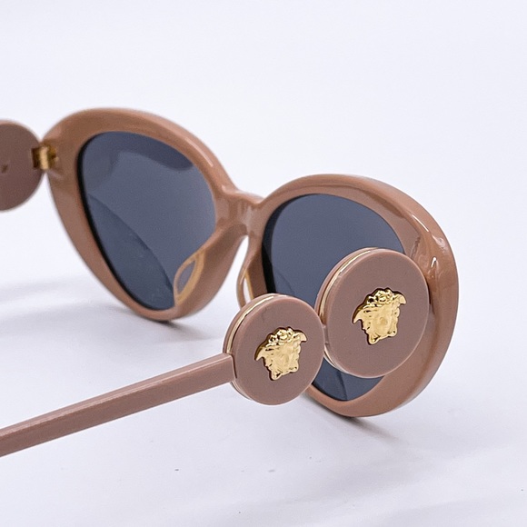NEW VERSACE VE4433U 538387 CAT EYE WOMEN SUNGLASSES VERSACE MOD 4433-U NUDE - Picture 9 of 12